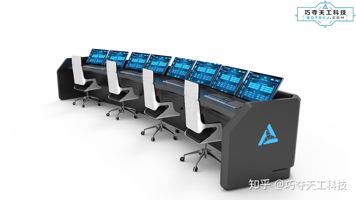 工作站ed-sp9212通道式电视造型墙巧夺天工科技研发的全金属控制台