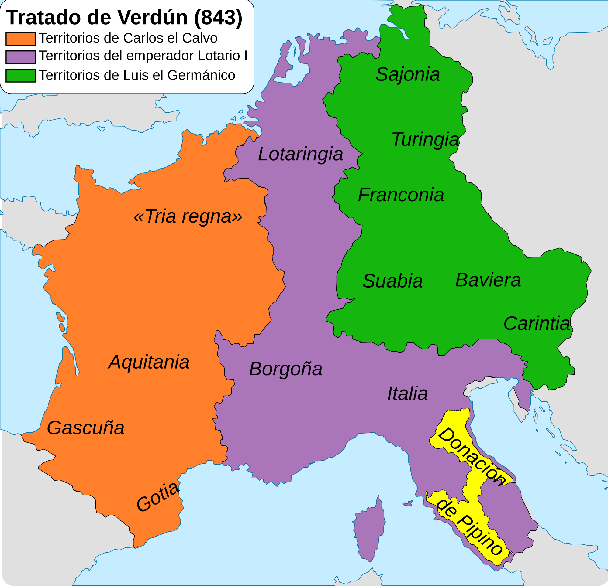 东法兰克王国地图图片