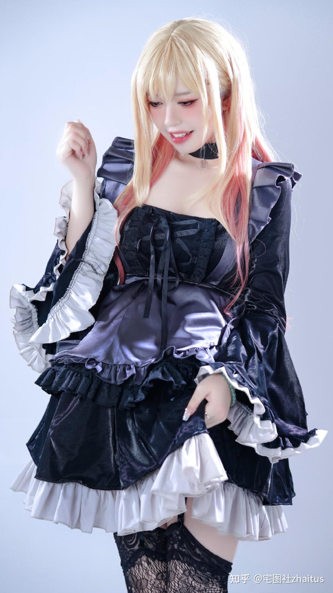 cos半半子喜多川两套不同风格穿搭cosplay