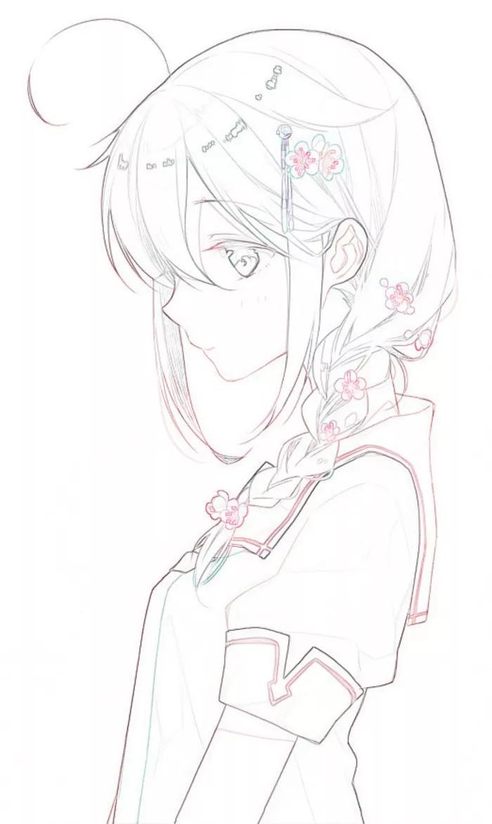 几十张线稿素材!多种女生姿势线稿整理 - 知乎