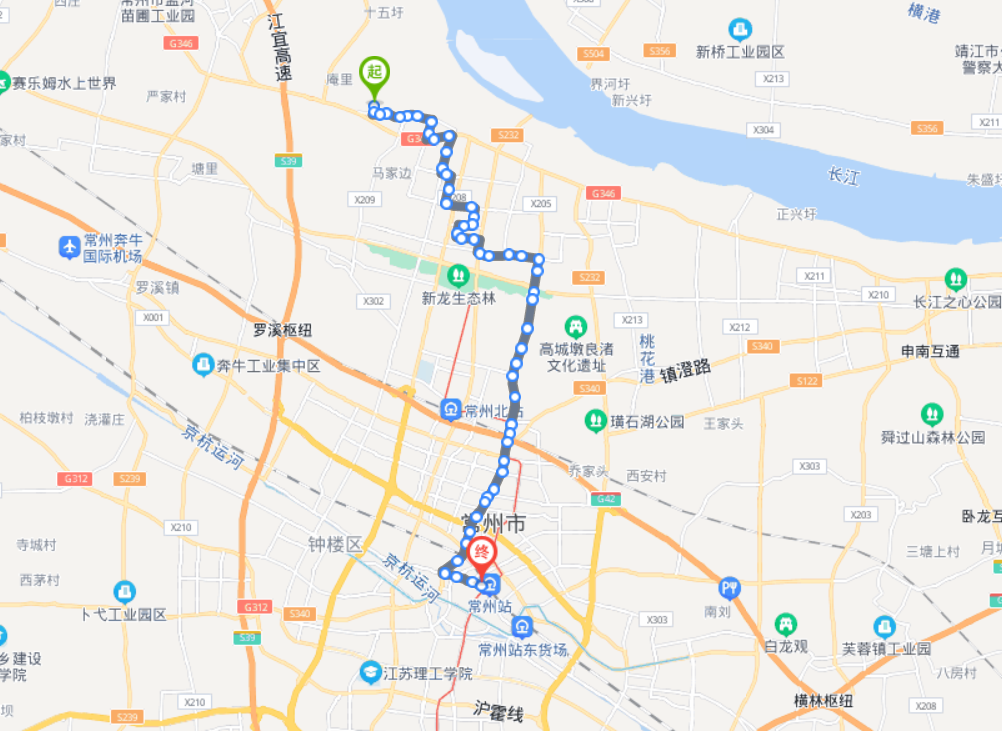 2021年最新江蘇常州火車站途經公交車線路乘坐點及其運行時間查詢表