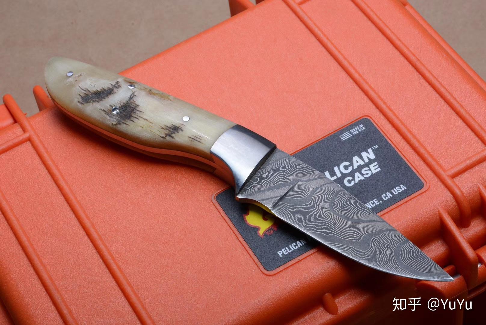 手工damascus大马士革猎刃