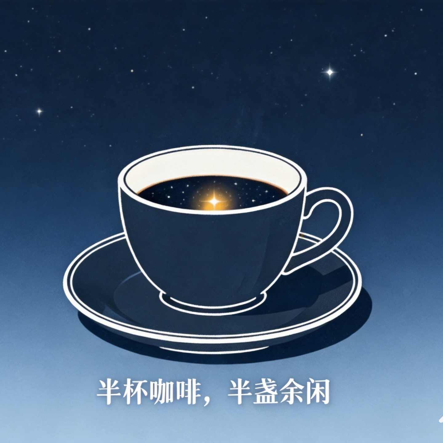 半杯咖啡
