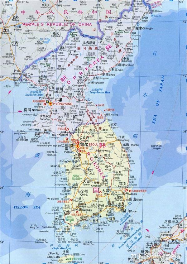 图文解读东亚五国行政和地理(高清地图可收藏) - 知乎