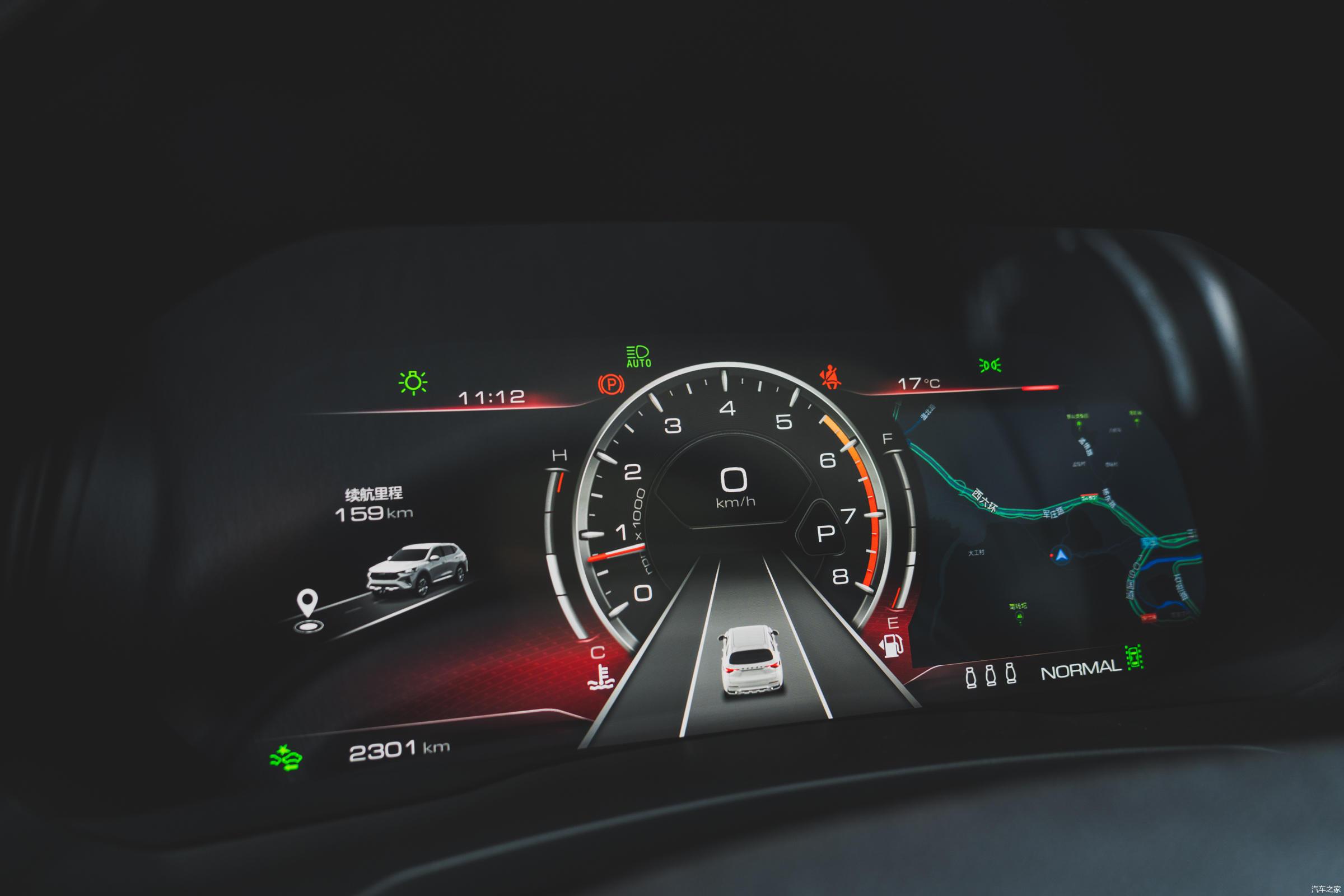 3英寸液晶仪表盘,完全能够满足年轻消费者对于科技感的追求.