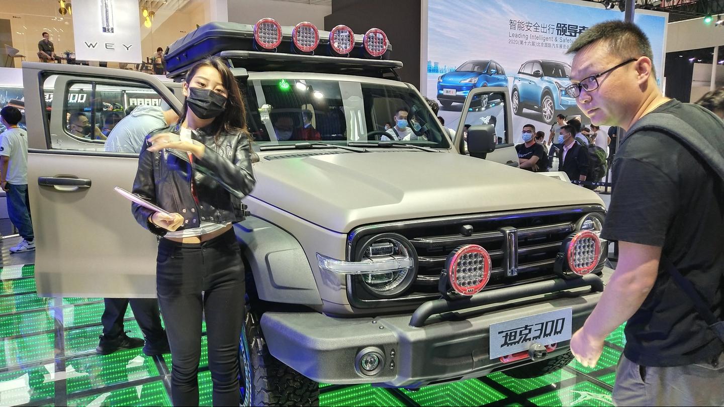wey坦克300特别版车型北京车展首发造型十分的硬派