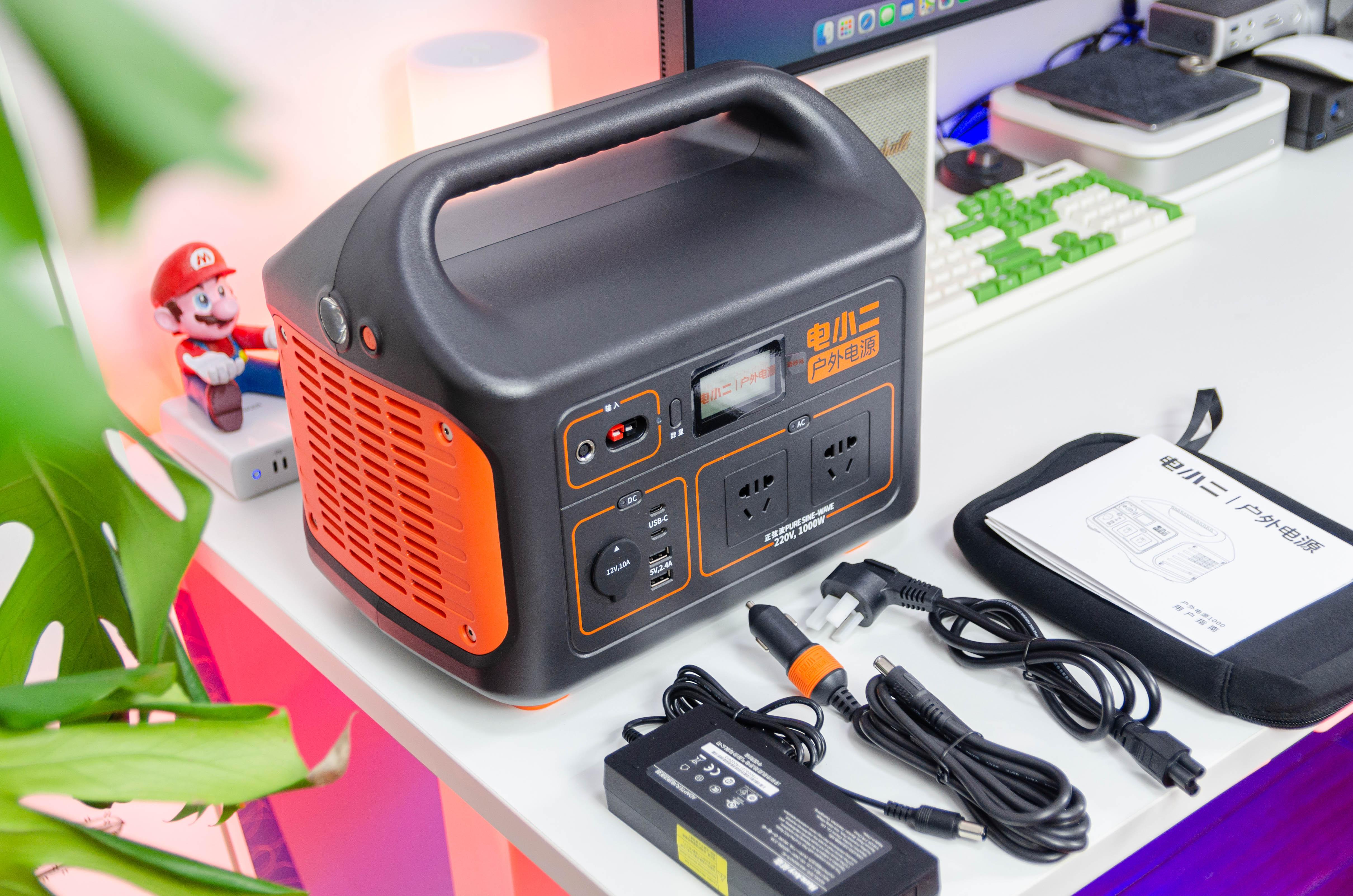 野餐露营必备电小二户外电源1000w生煮小龙虾美味教程