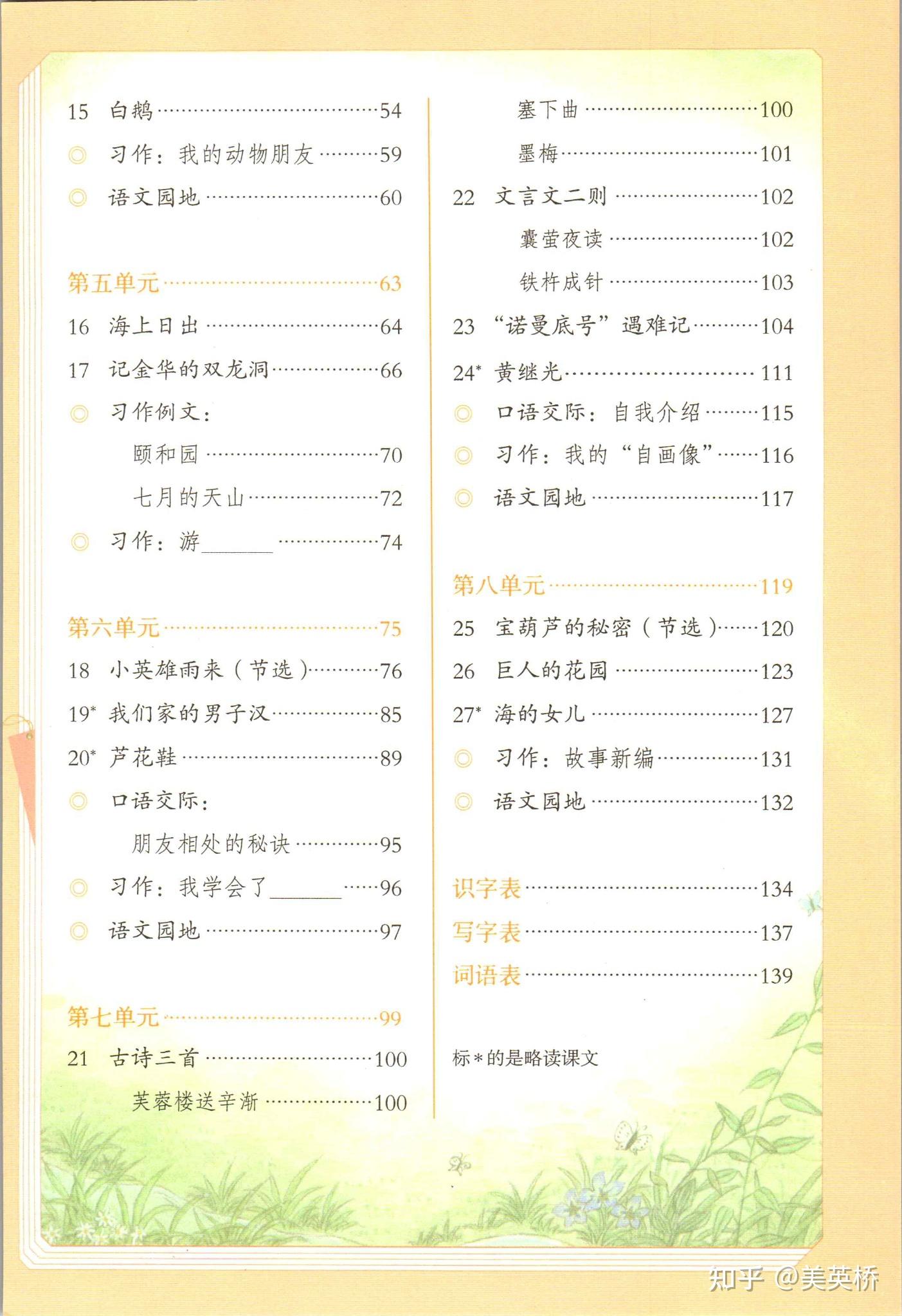 2021年小学语文四年级下册六三学制课本教材及相关资源介绍