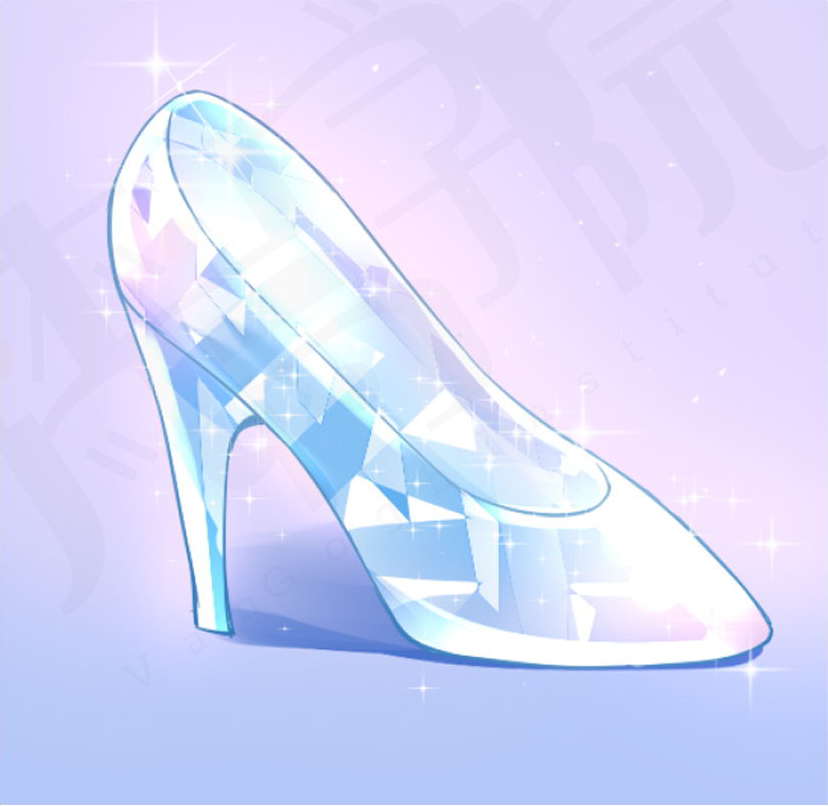 水晶鞋的画法图片