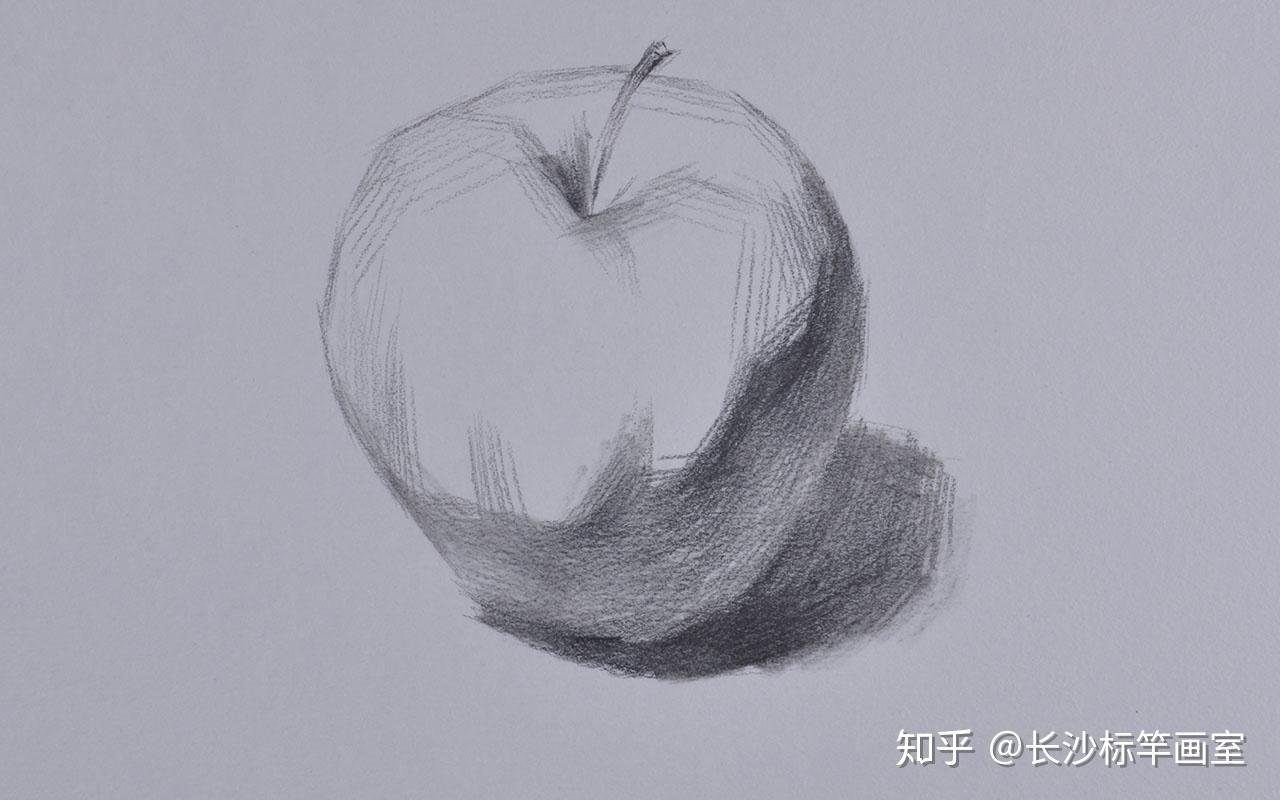 曹老师教你画素描之静物素描 苹果的画法_哔哩哔哩 (゜-゜)つロ 干杯~-bilibili