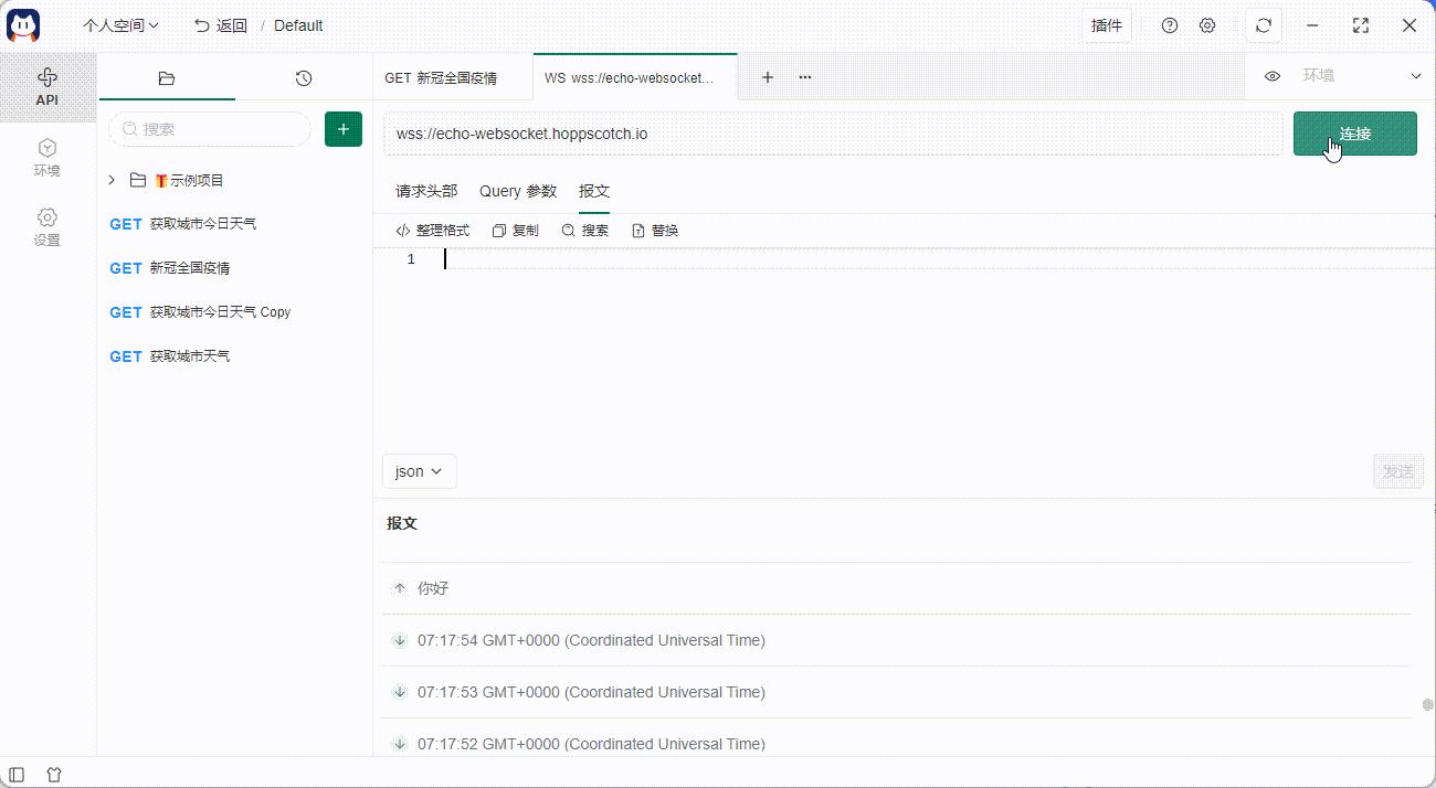 Postcat Postman websocket postcat postman websocket