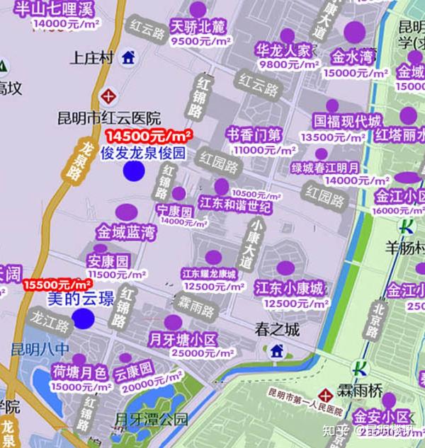 昆明10月份楼市政策及楼盘房价地图 - 知乎