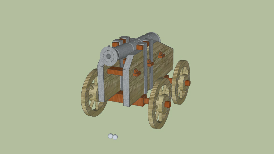 明代火炮崇祯年型灭虏炮复原图炮丸大如鹅卵