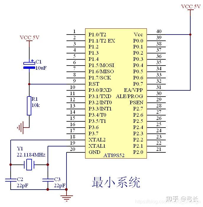 80c51引脚功能图图片