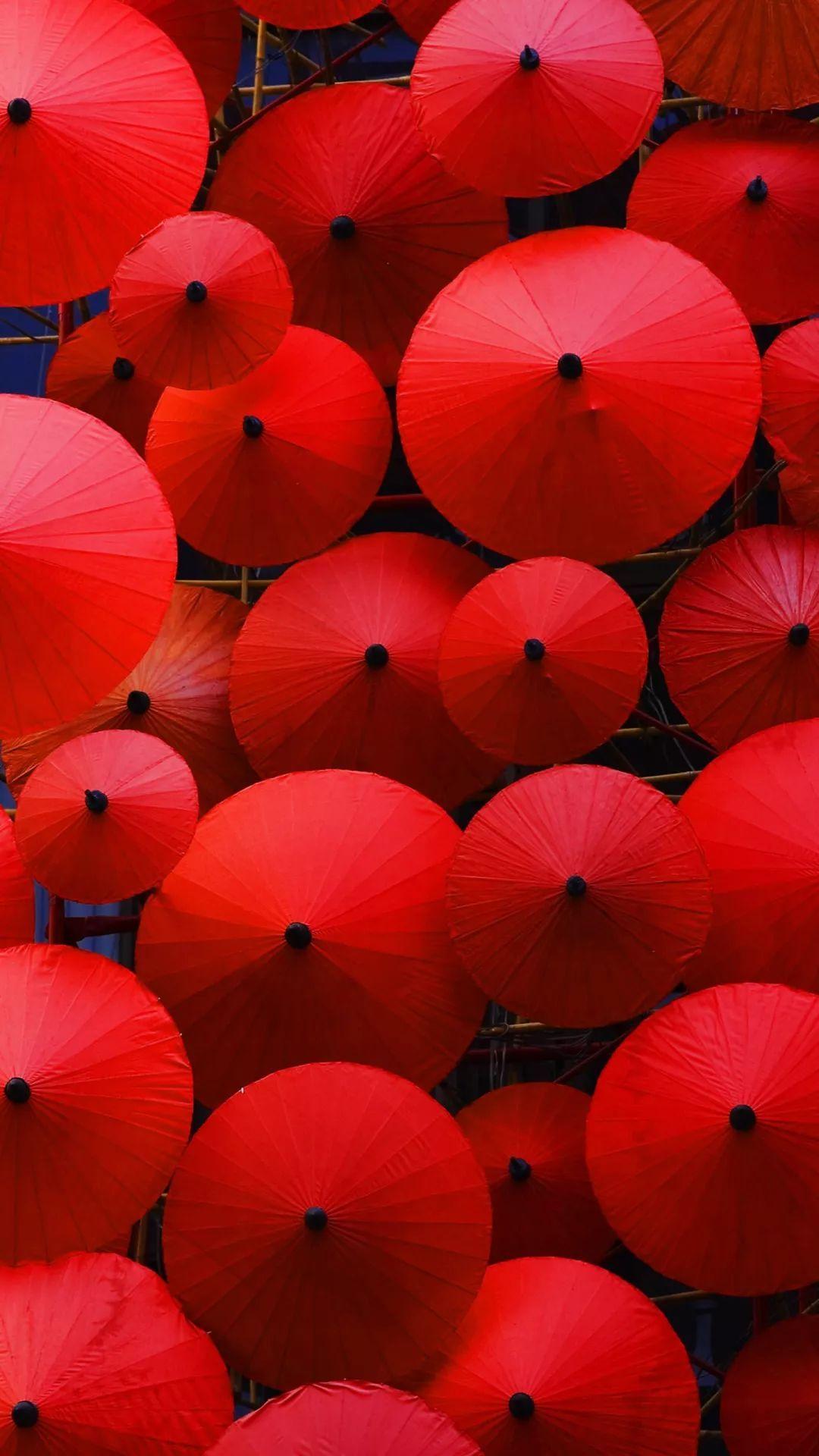 你们有看到过一张红色油纸伞的壁纸吗