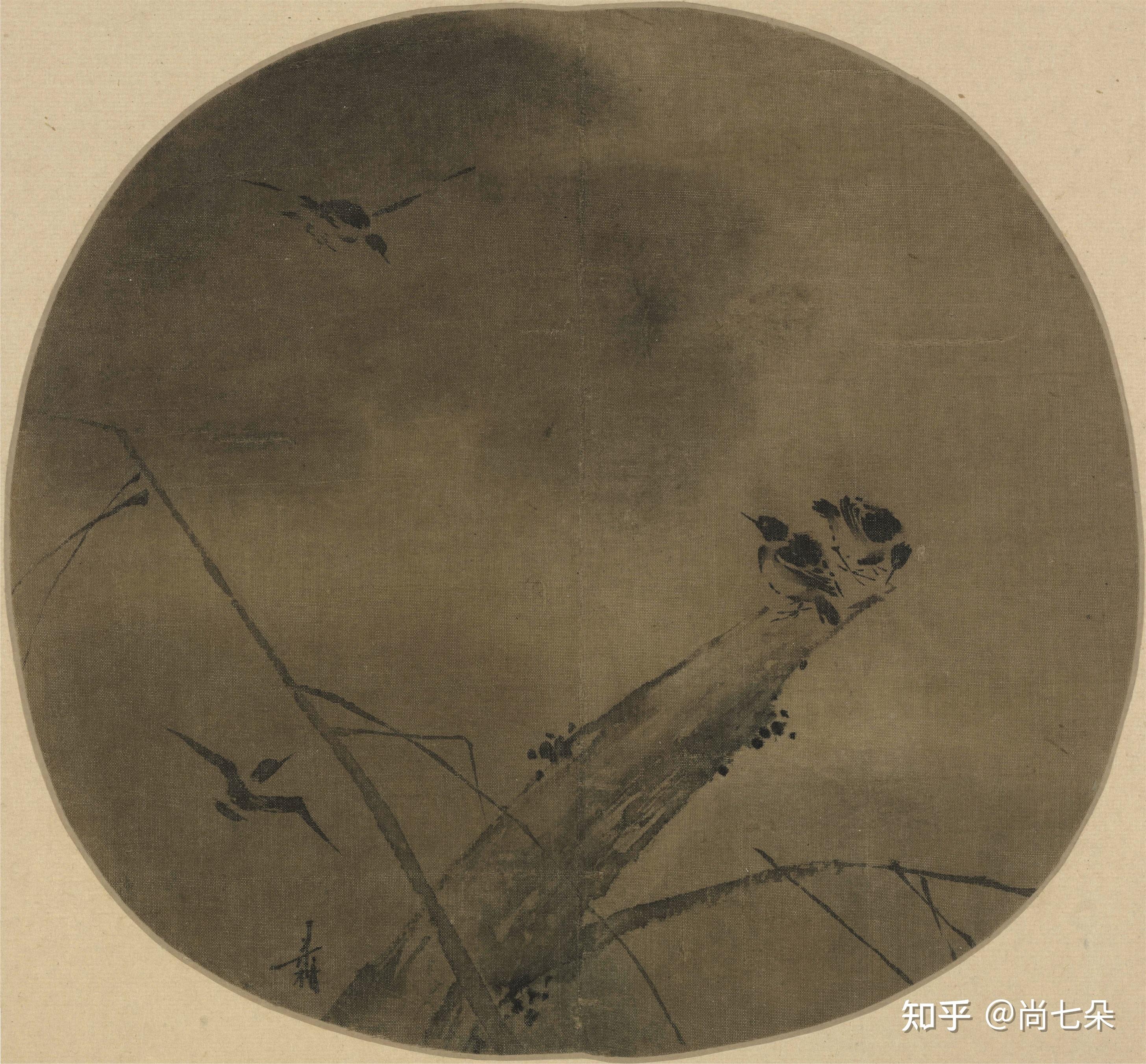 南宋梁楷泼墨国画美术资料绘画素材图片保存 - 知乎
