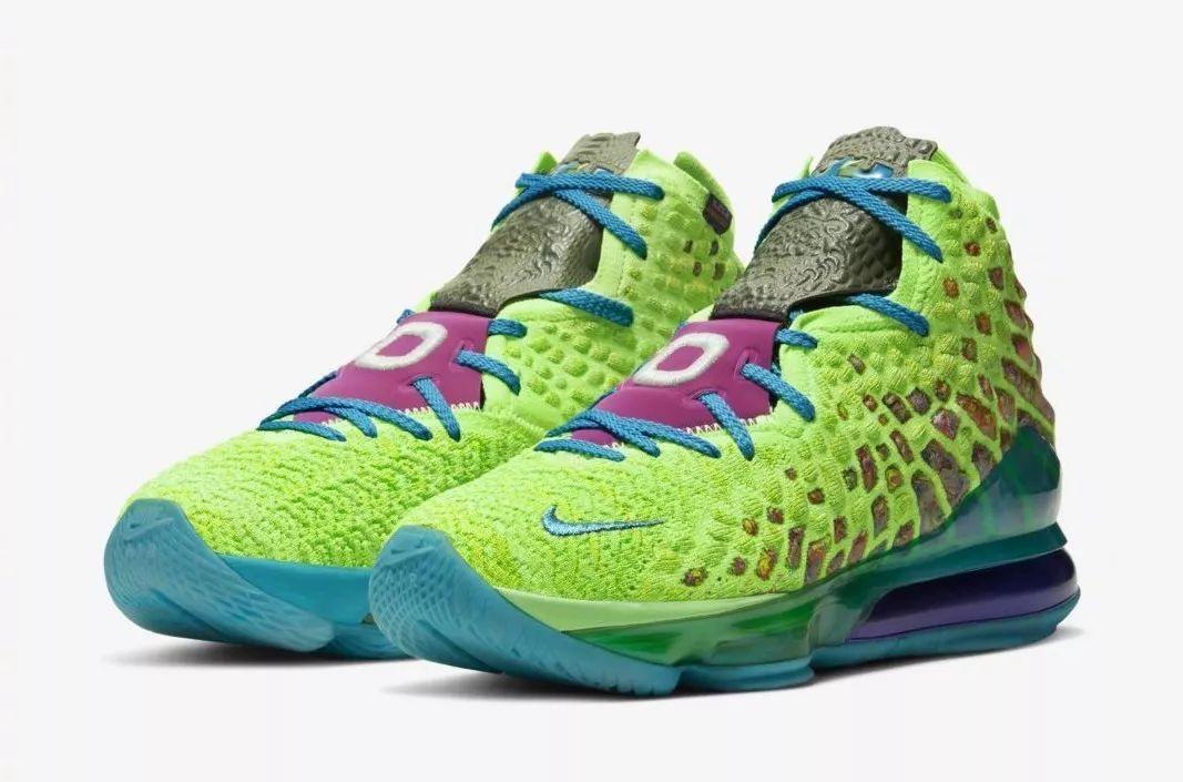 詹姆斯全明星上脚lebron17主题配色即将发售