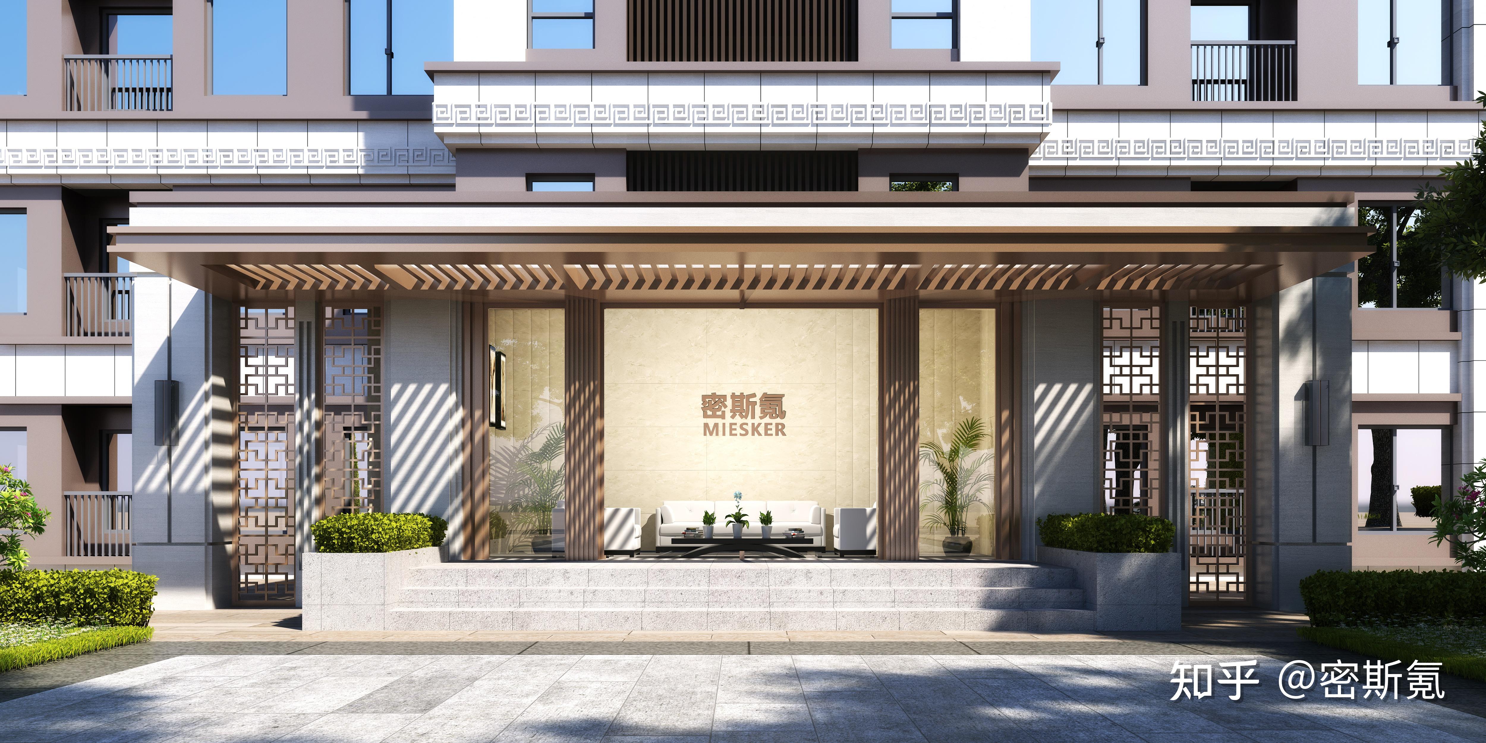 建筑su模型素材  |  带你沉浸式体验多种住宅架空层入户设计风格