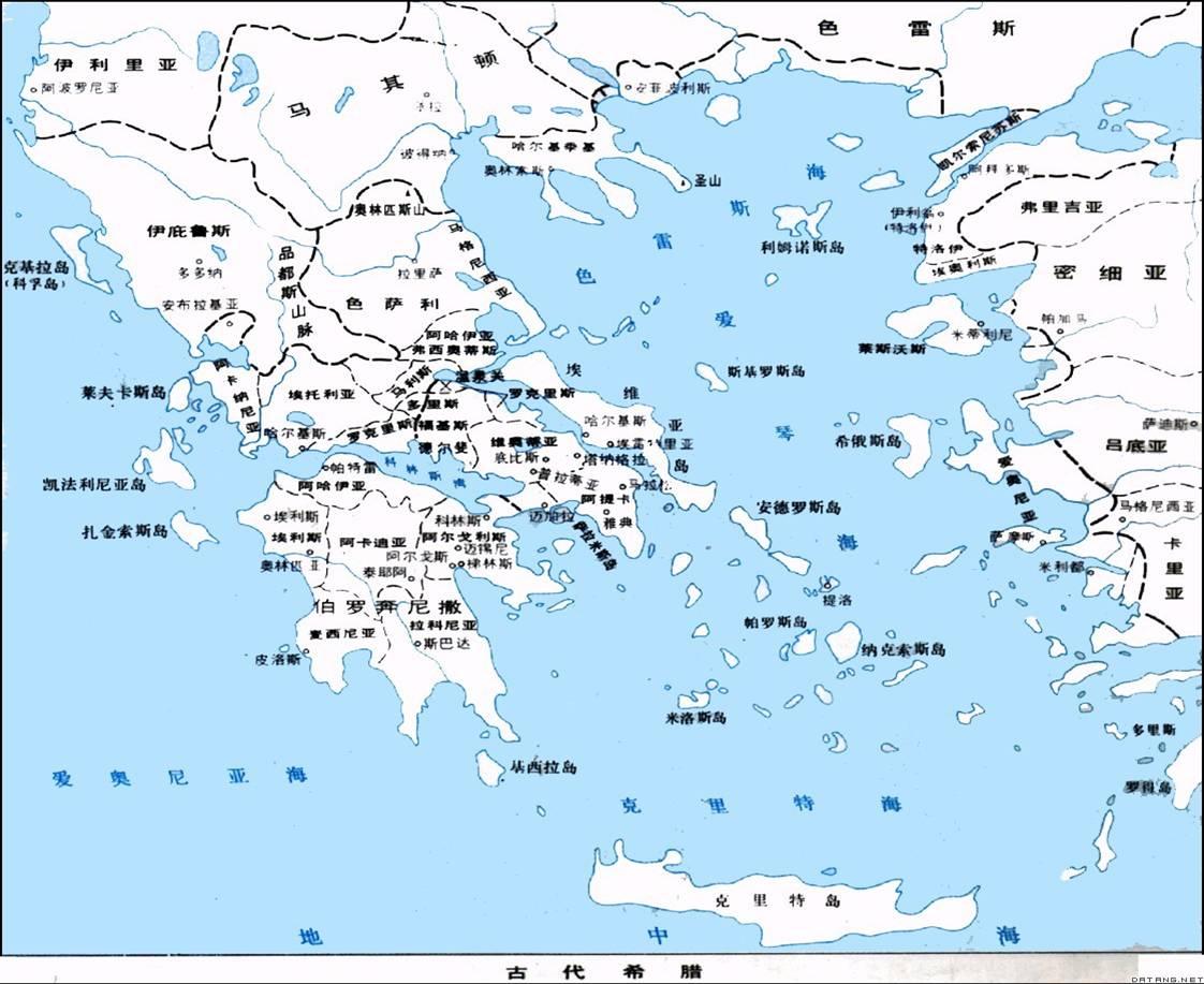 专题一:希腊众神和英雄的谱系,以及古代希腊地图(专题一第6篇)