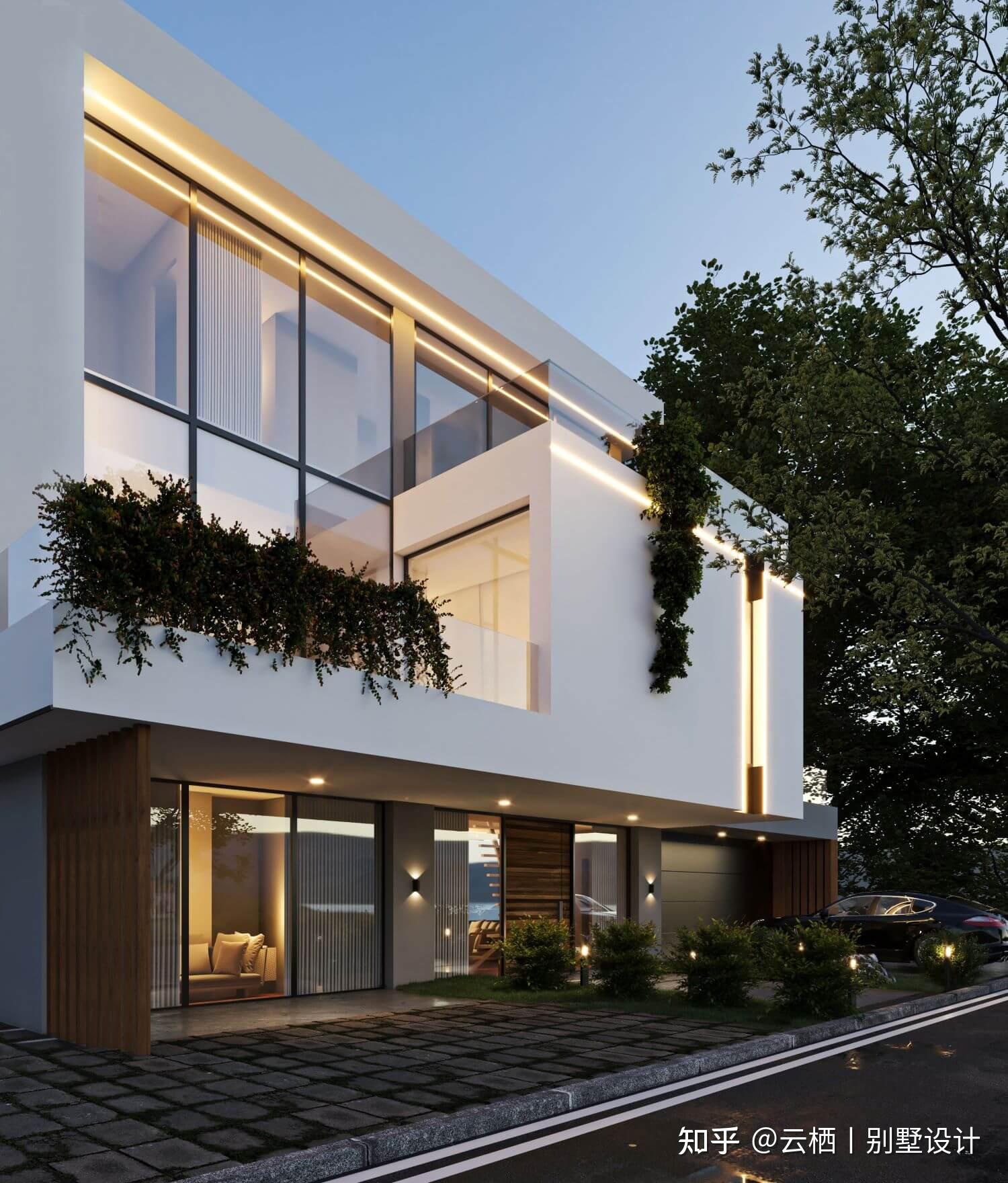 商务轻奢现代风三层别墅