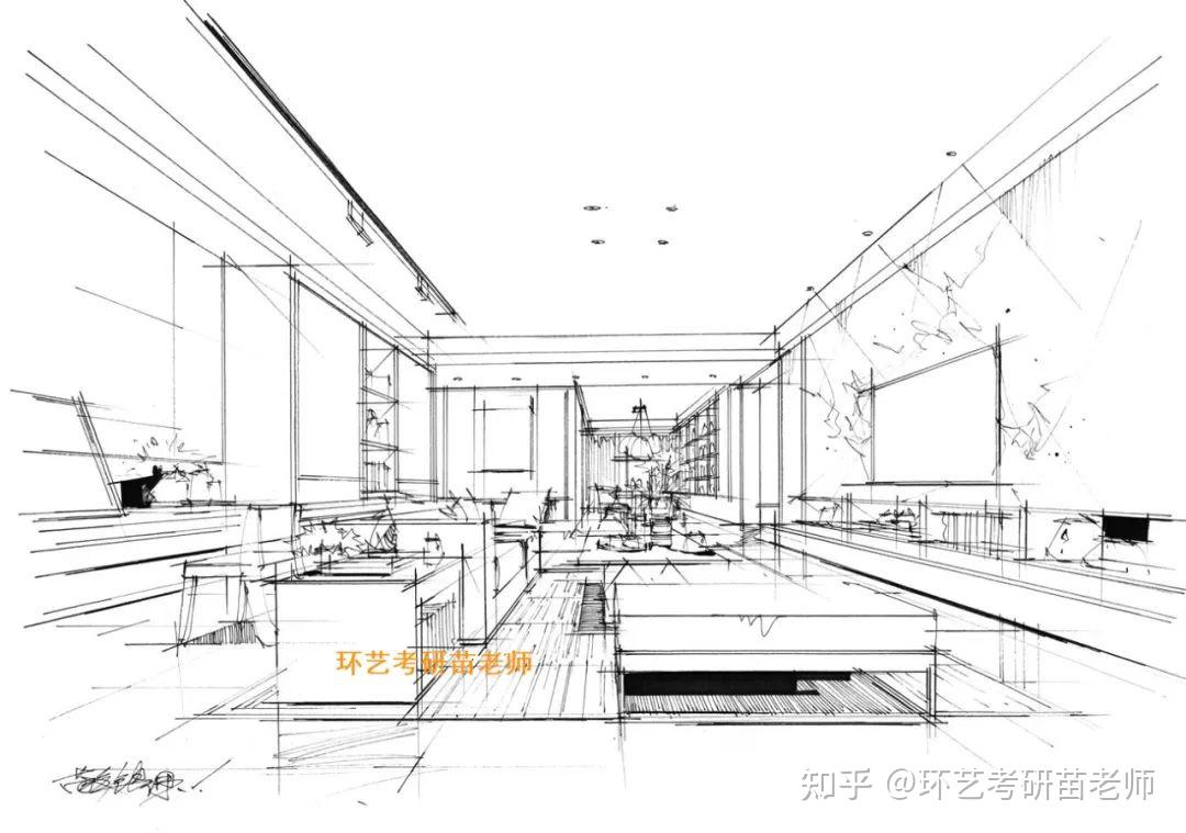 【透视系列教程】no4-8套家装客厅透视图合集