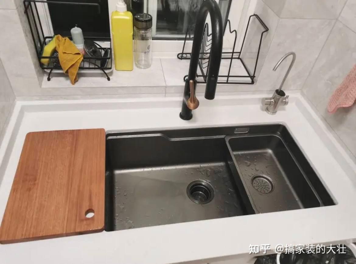水槽 厨房洗菜盆加厚304不锈钢双槽套餐 洗菜池拉丝水槽-阿里巴巴