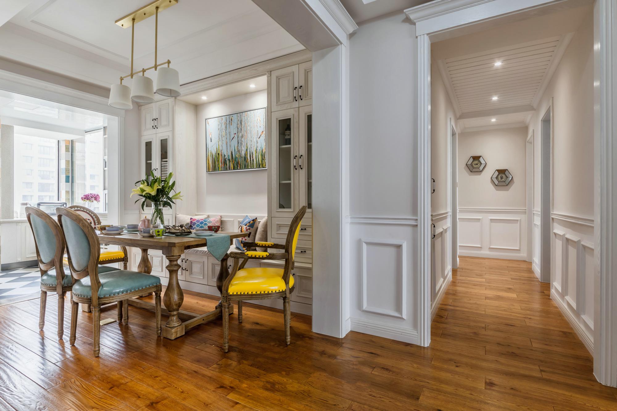 成都180平美式风格装修设计精致且有厚重感邻居看了都羡慕