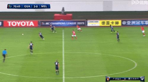 2019 赛季亚冠小组赛塔利斯卡梅开恒大 4:0 轻