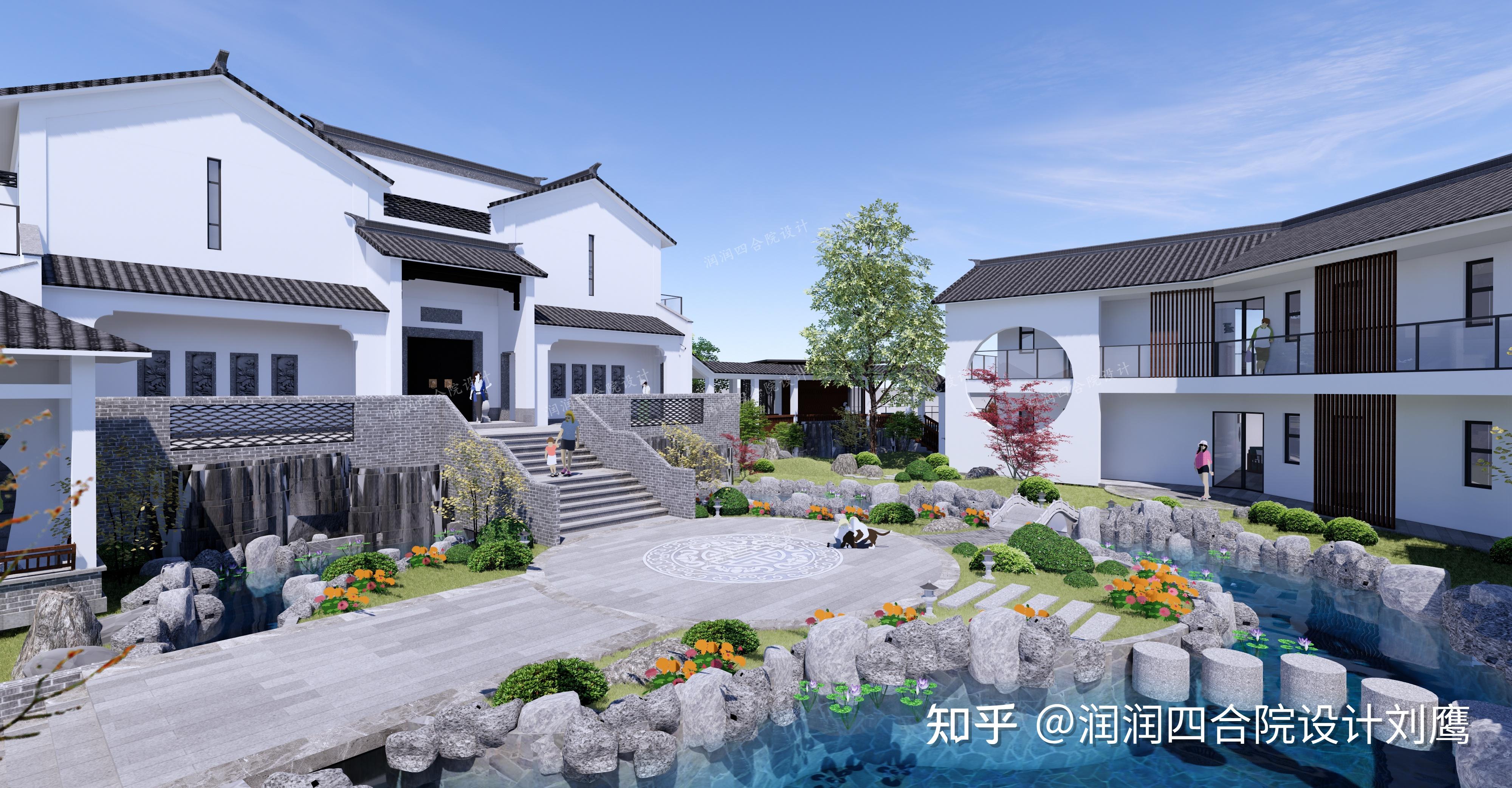 润润四合院设计:农村建中式,一定要看这4款现代四合院别墅设计方案含建成照片 - 知乎