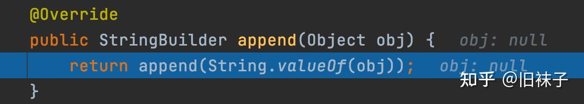 StringBuilder.append拼接null对象 - 知乎