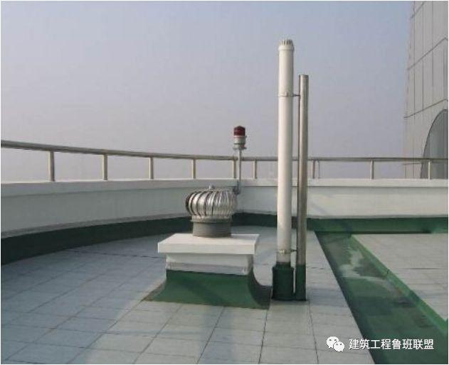 上人屋面透气管高度≮2米,不上人屋面透气管高度≮0.