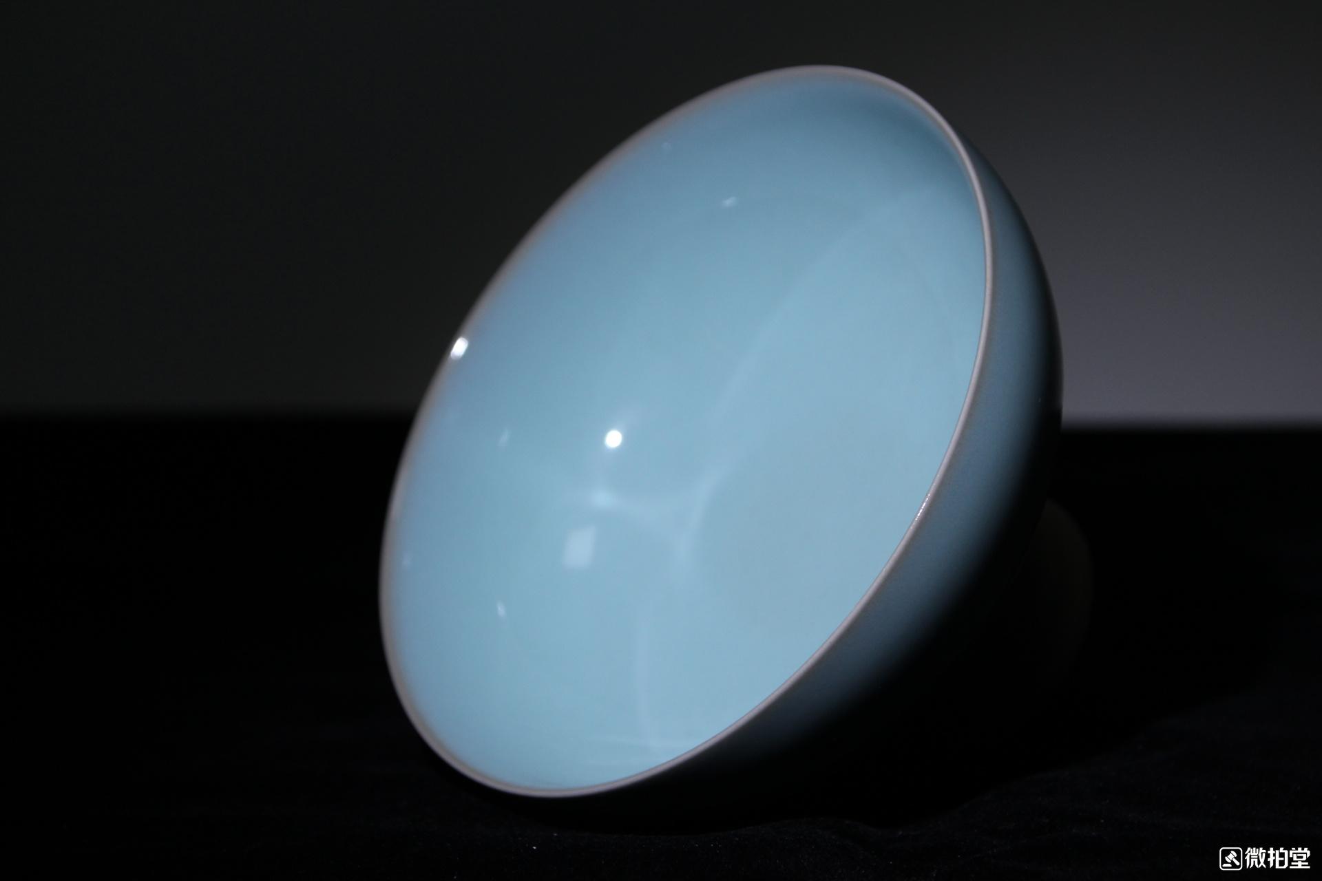 简匠汝窑郭留江大师精品佳作高足碗欣赏