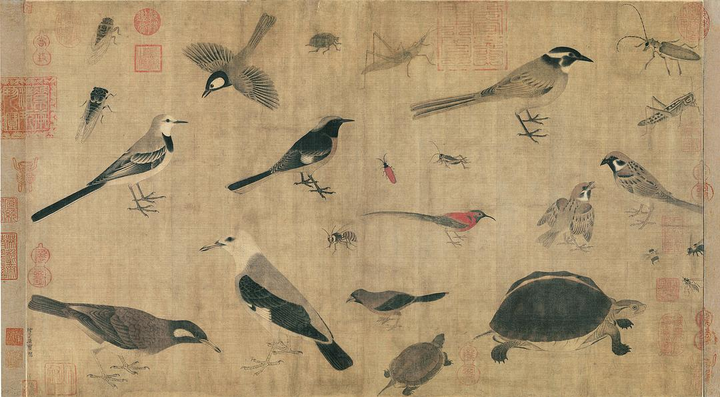 甲斐道子　コマを置く　原画　油絵 甲斐道子 コマを置く 原画 油絵