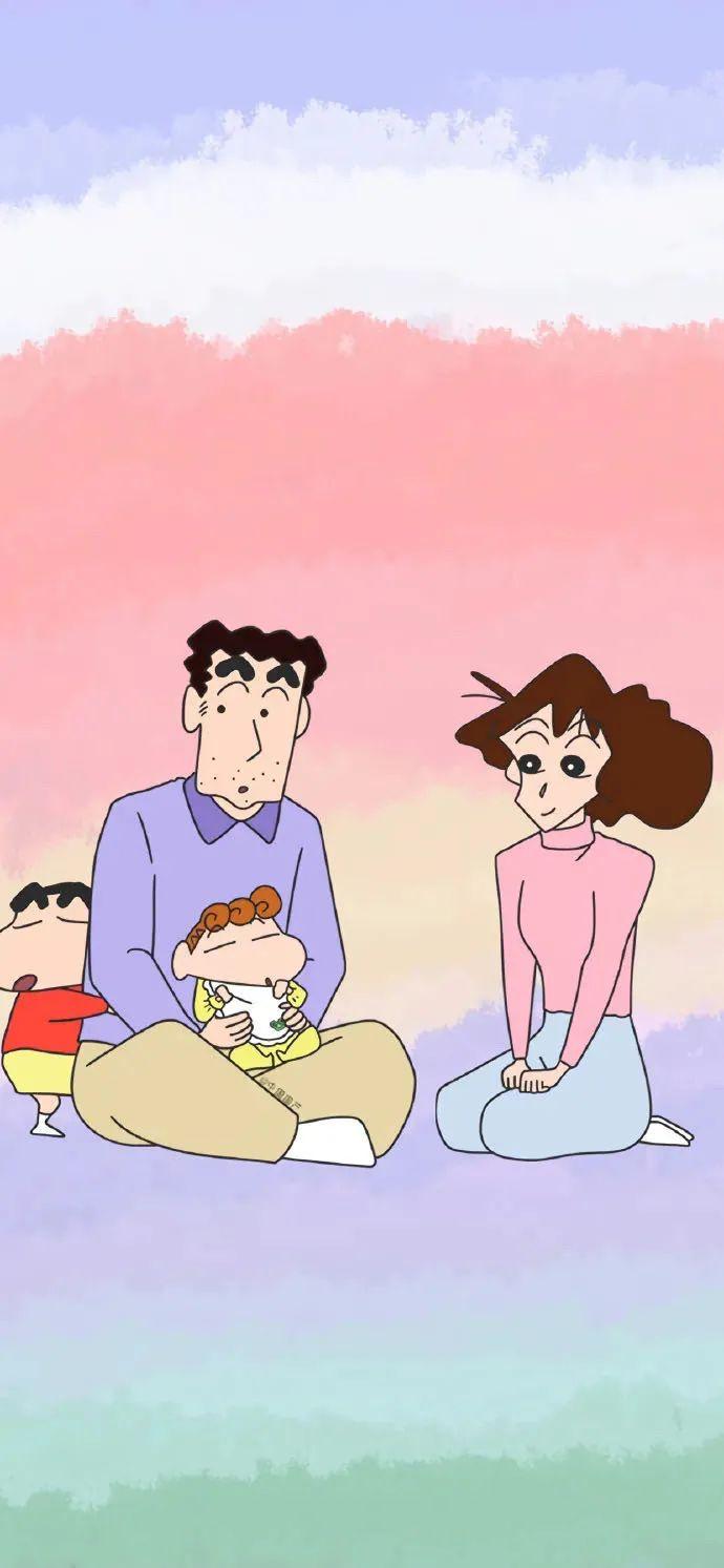 一组超好看的蜡笔小新壁纸和唯美的背景图