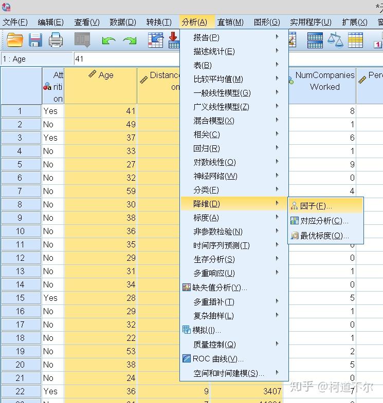 spss主成分分析得到的主因子是哪些,在哪看?