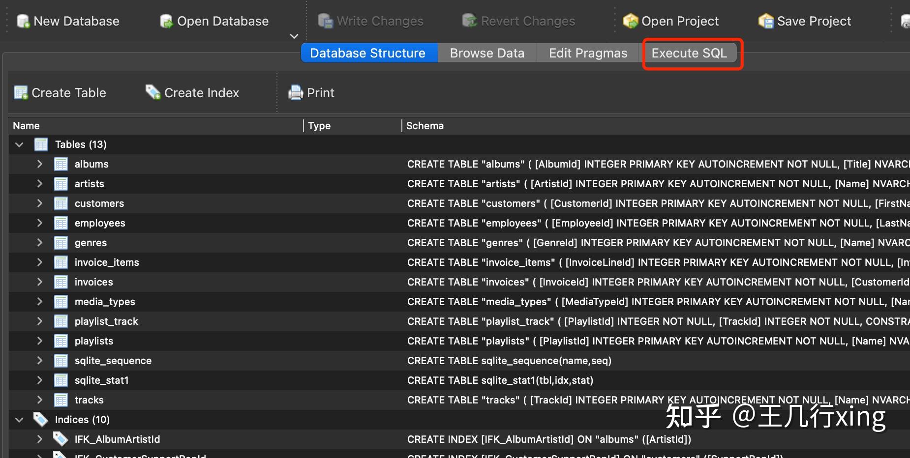  sql sqlite sqlitebrowser 