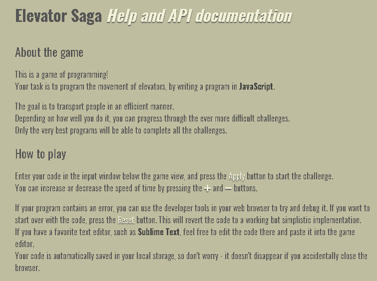 Elevator Saga : Learn Javascript And Computer Algorithms – FYRI