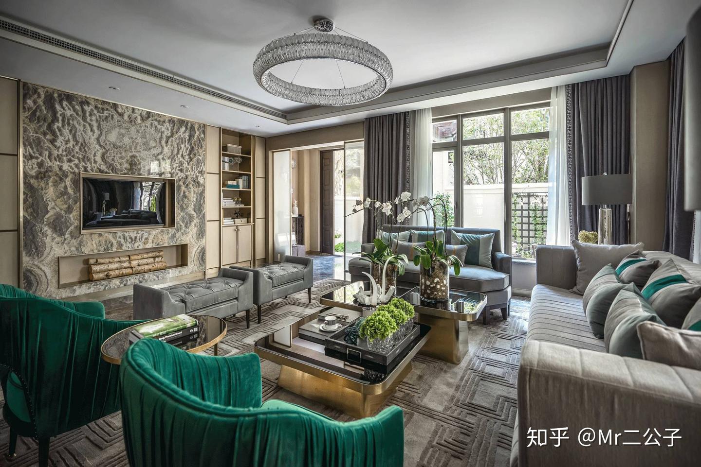 别墅设计篇 | 别墅样板房实景:现代轻奢法式风情设计 低调中性而柔美浪漫 - 知乎