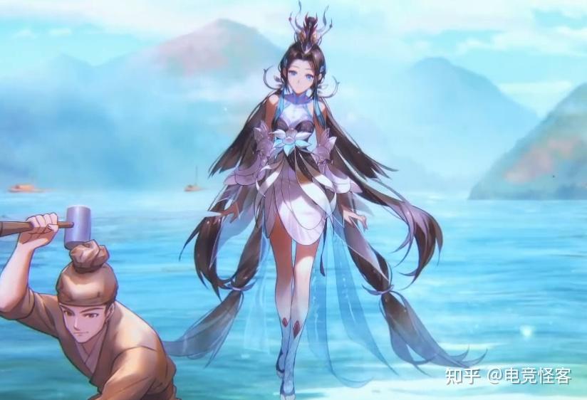 前段时间预告的大乔新皮肤"白鹤梁神女",天美最近又发布了新的皮肤
