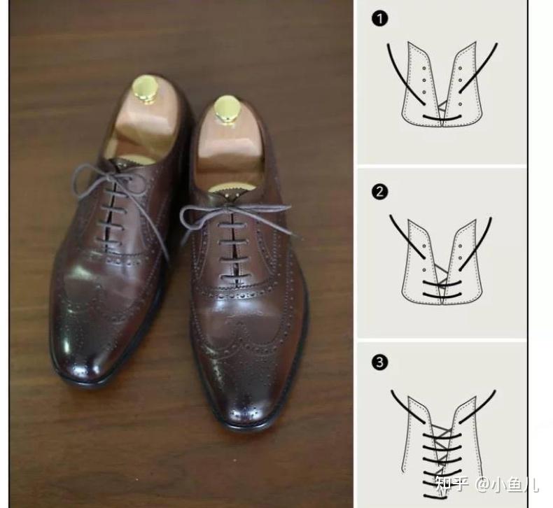 皮鞋鞋带系法详解图片