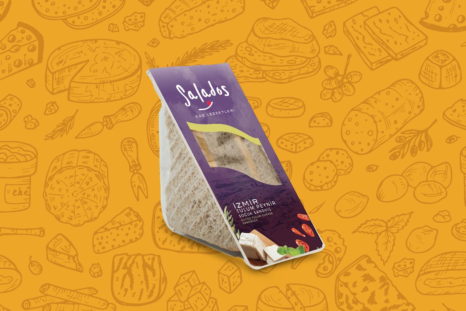 salados三明治包装设计