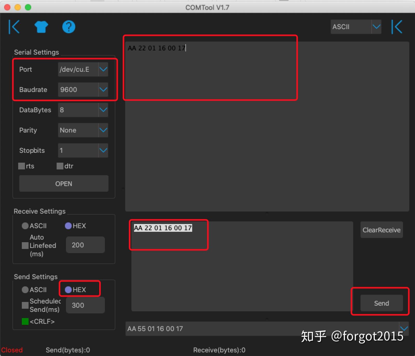 Com Tool macOS 串口调试工具 comtool 使用介绍 - 知乎