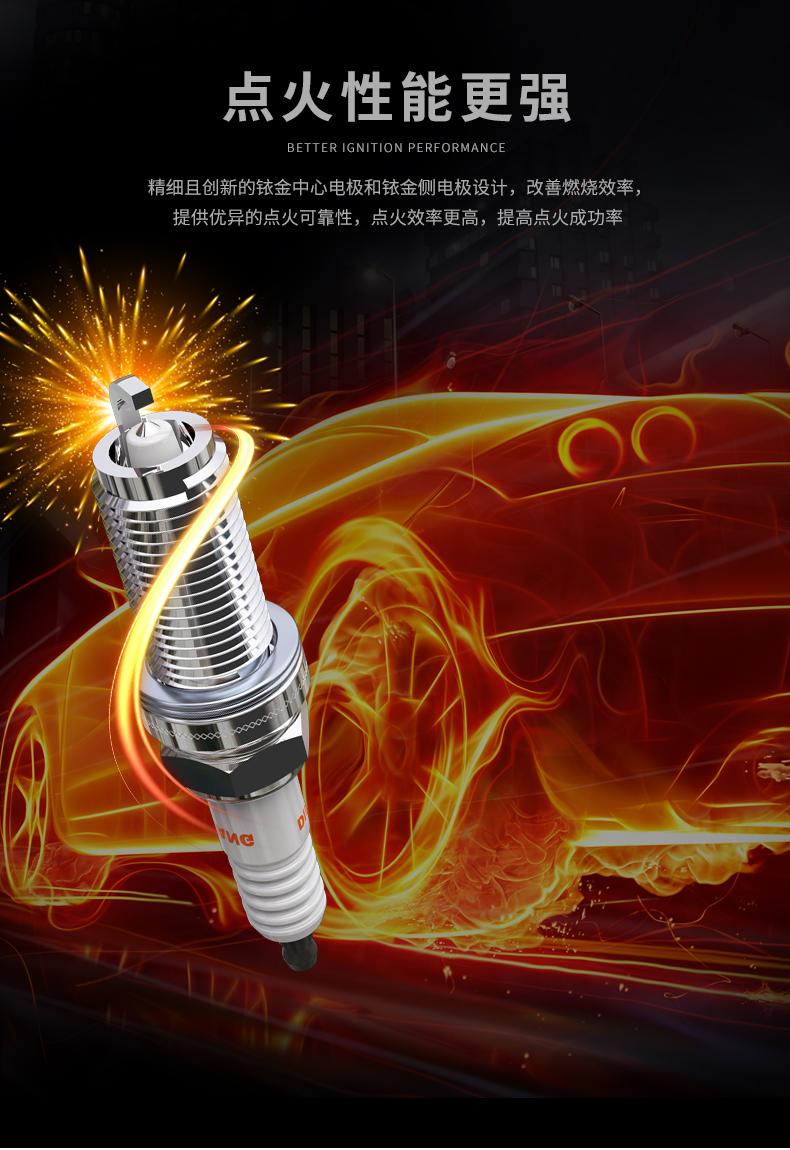 火花塞中的高端产品,双铱金火花塞,提升动力,点火更强