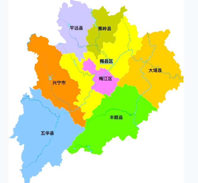 五华县各镇地图图片