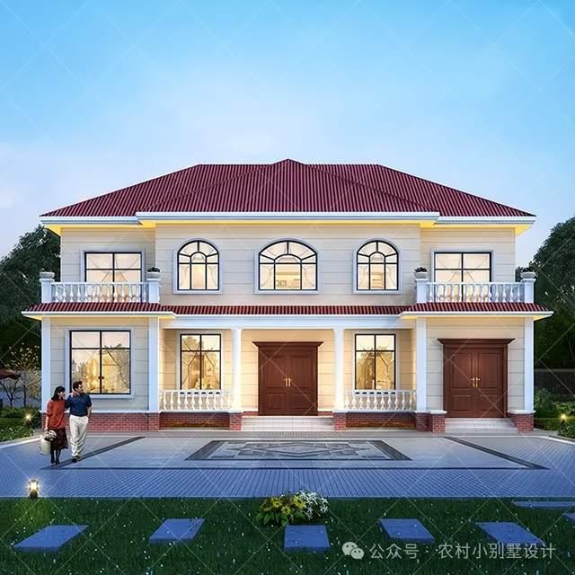 24套二层双拼兄弟农村自建房别墅，二层乡村别墅住宅自建房设计 - 知乎