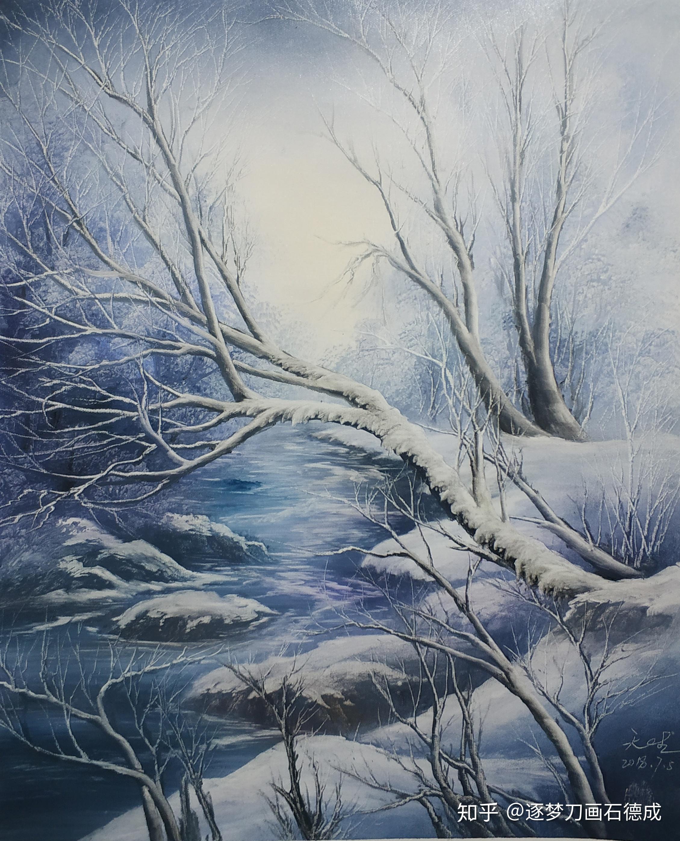 高清100幅风景画稿系列—大约在冬季