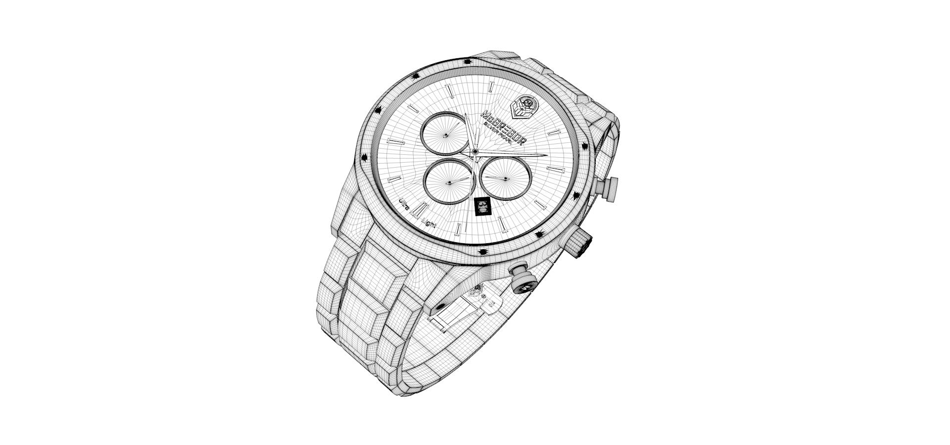 时间手表c4d建模渲染小场景