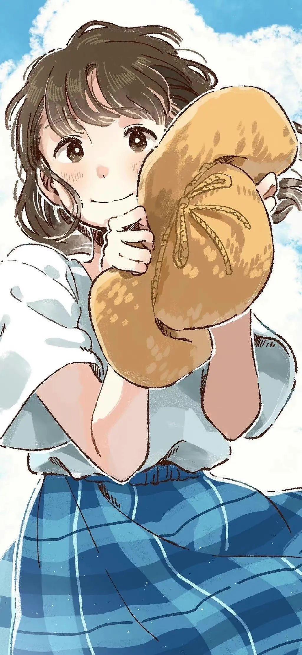 宝藏壁纸丨女生插画壁纸