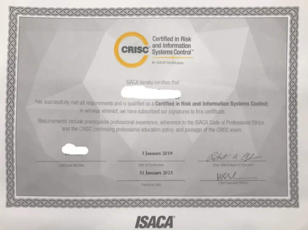 isaca的cism和crisc认证哪个更合适你