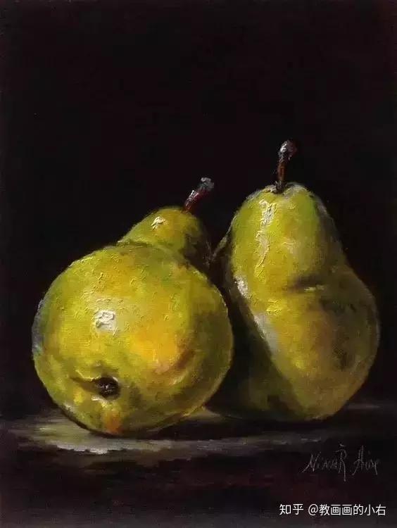绘画艺术丨单个油画静物塑造满满的体感